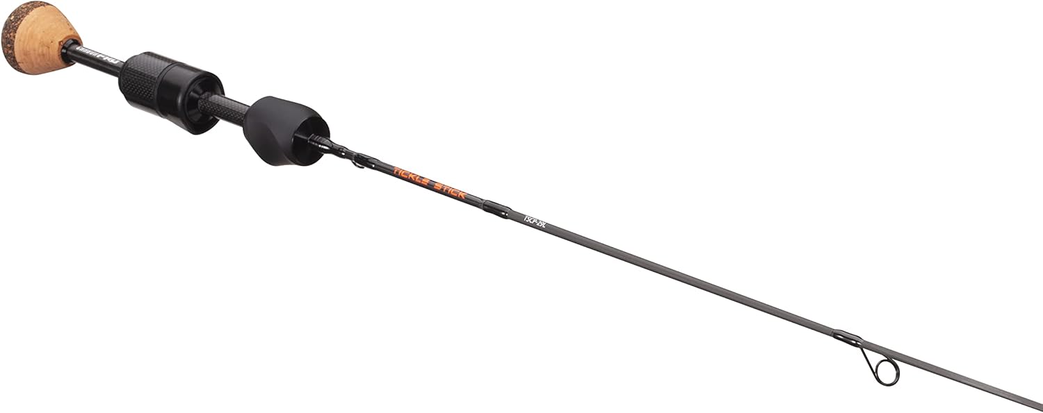 13 FISHING, BRAND, CATEGORY, RODS, 13 FISHING - Tickle Stick Carbon Pro Ice Rod - 29" L (Light) - 100% Carbon Blank w/Skeleton Reel Seat - TSCP-29L