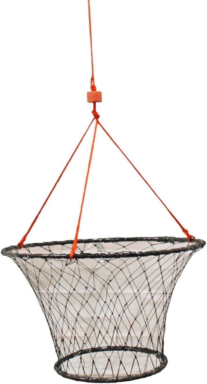 BRAND, CATEGORY, KUFA, NETS, 2-Pack of KUFA Rubber Wrapped Steel Ring Crab Trap (Size:ø30) with 50' Rope CT88x2