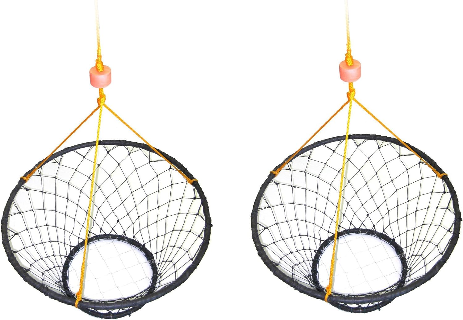 BRAND, CATEGORY, KUFA, NETS, 2-Pack of KUFA Rubber Wrapped Steel Ring Crab Trap (Size:ø30) with 50' Rope CT88x2