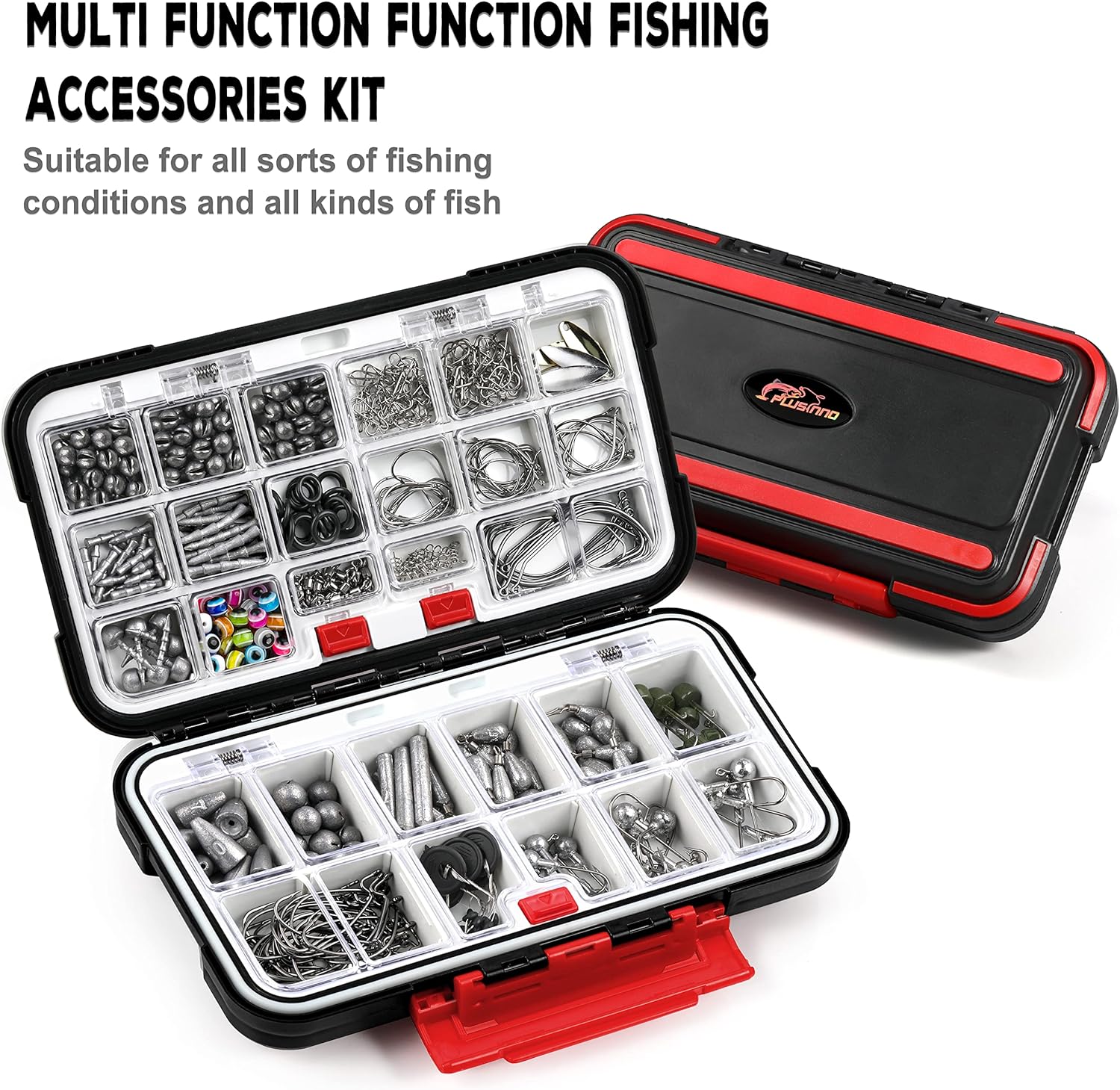 BJFIDOJPIEWWWWGR, BRAND, CATEGORY, HOOKS, 253/387pcs Fishing Accessories Kit, Fishing Tackle Box with Tackle Included, Fishing Hooks, Fishing Weights Sinkers, Spinner Blade, Fishing Gear for Bass, Bluegill, Crappie, Fishing (38