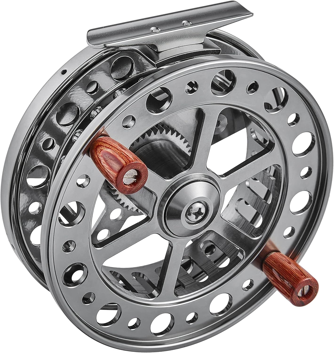 BRAND, CATEGORY, REELS, SAION, 4.5 inches Float Reel Centrepin Reel Steelhead Coarse Trotting Fishing Centerpin 114mm CNC Machine Cut Aluminum