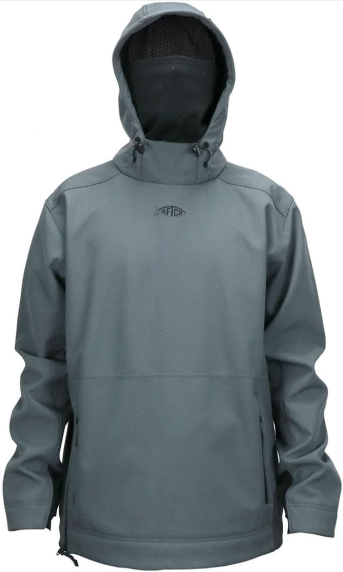 ACTIVE HOODIES, AFTCO, AFTCO, BRAND, CATEGORY, AFTCO Reaper Softshell Hooded Sweatshirt, Size 3XL, Black