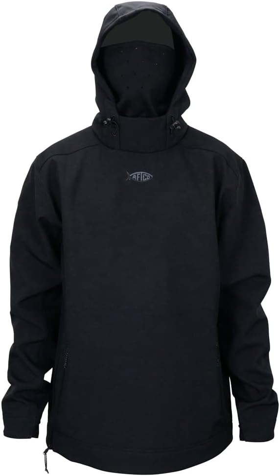 ACTIVE HOODIES, AFTCO, AFTCO, BRAND, CATEGORY, AFTCO Reaper Softshell Hooded Sweatshirt, Size 3XL, Black