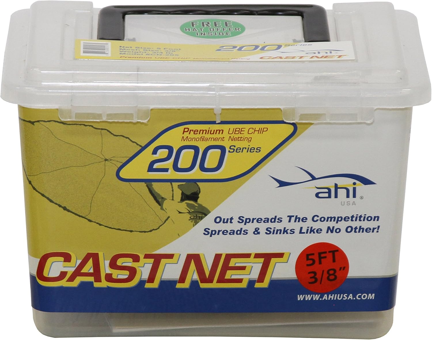 AHI, BRAND, CATEGORY, NETS, Ahi USA 200 Series Cast Fishing Net