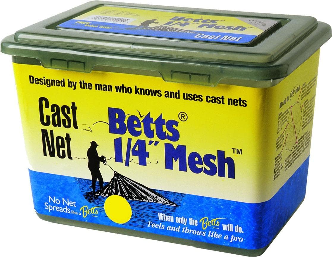 BETTS, BRAND, CATEGORY, NETS, Betts 25-6 Mono Bait Cast Net,Blue