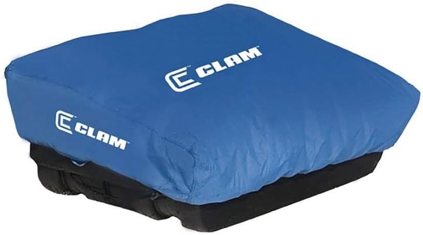 BRAND, CATEGORY, CLAM, SHELTERS, CLAM 8820 Outdoor Portable Fish Trap Ice Fishing Travel Cover with Pockets for Shelter Models Pro, Legend, and Legend XL, Cover Only, Blue