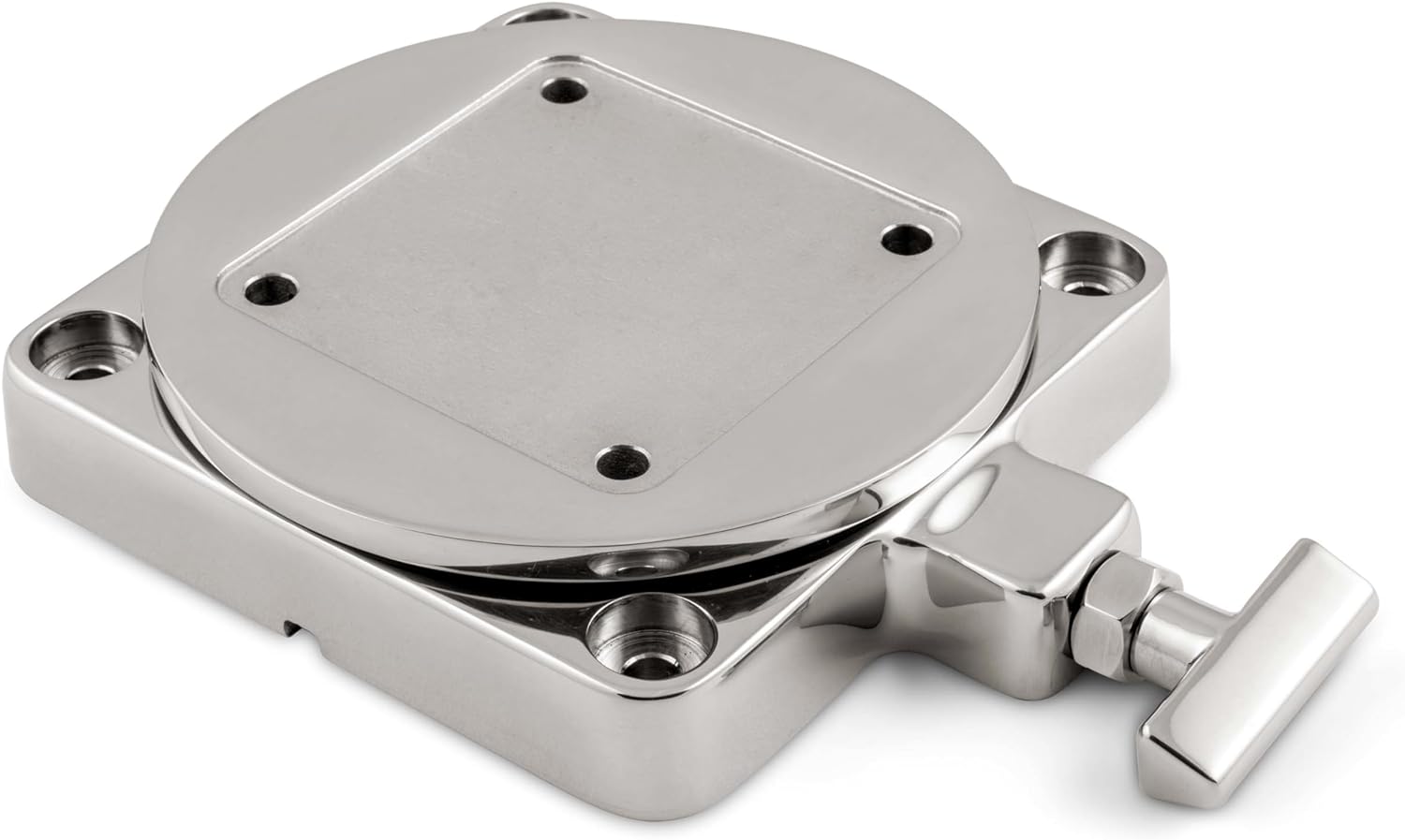 BRAND, CANNON, CATEGORY, DOWNRIGGERS, Cannon 1903002 Low-Profile Swivel Downrigger Mounting Base, Stainless Steel