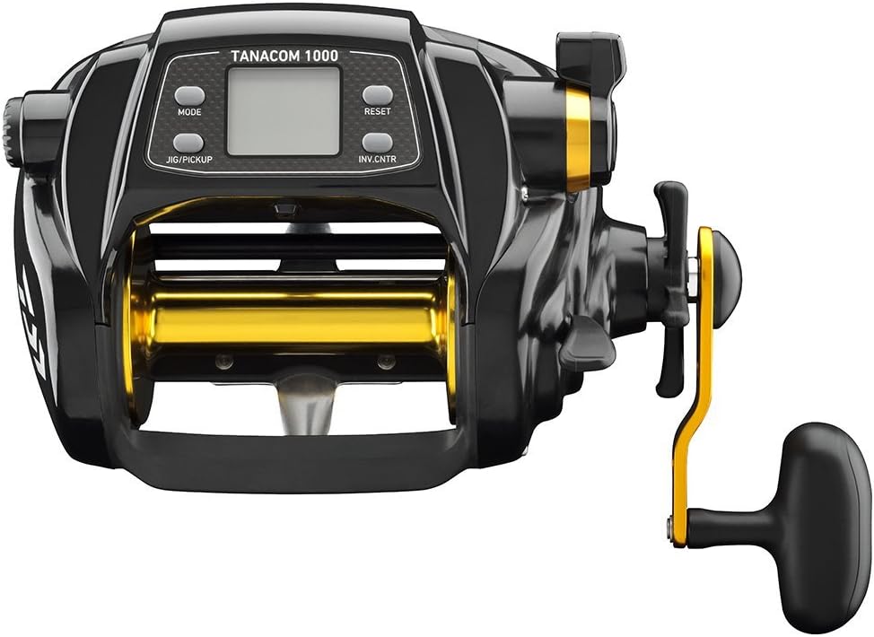 BRAND, CATEGORY, DAIWA, REELS, Daiwa TANACOM1000 Dendoh Fishing Reel, 30-40 lb, Black