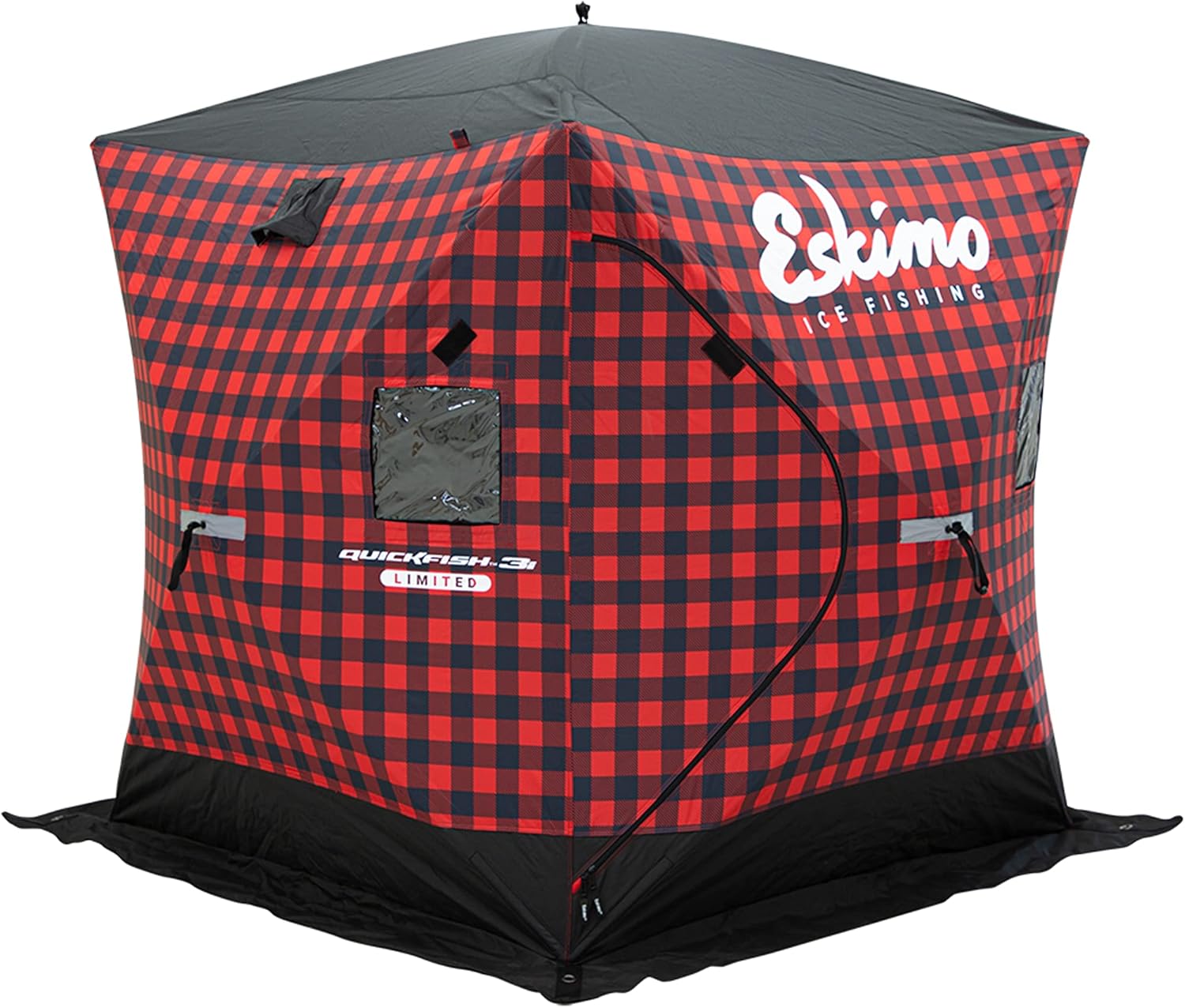 BRAND, CATEGORY, ESKIMO, ESKIMO, TENTS, Eskimo QuickFish™ 3i Limited Edition, Pop-Up Portable Shelter, Insulated, Plaid, Three Person, 41445