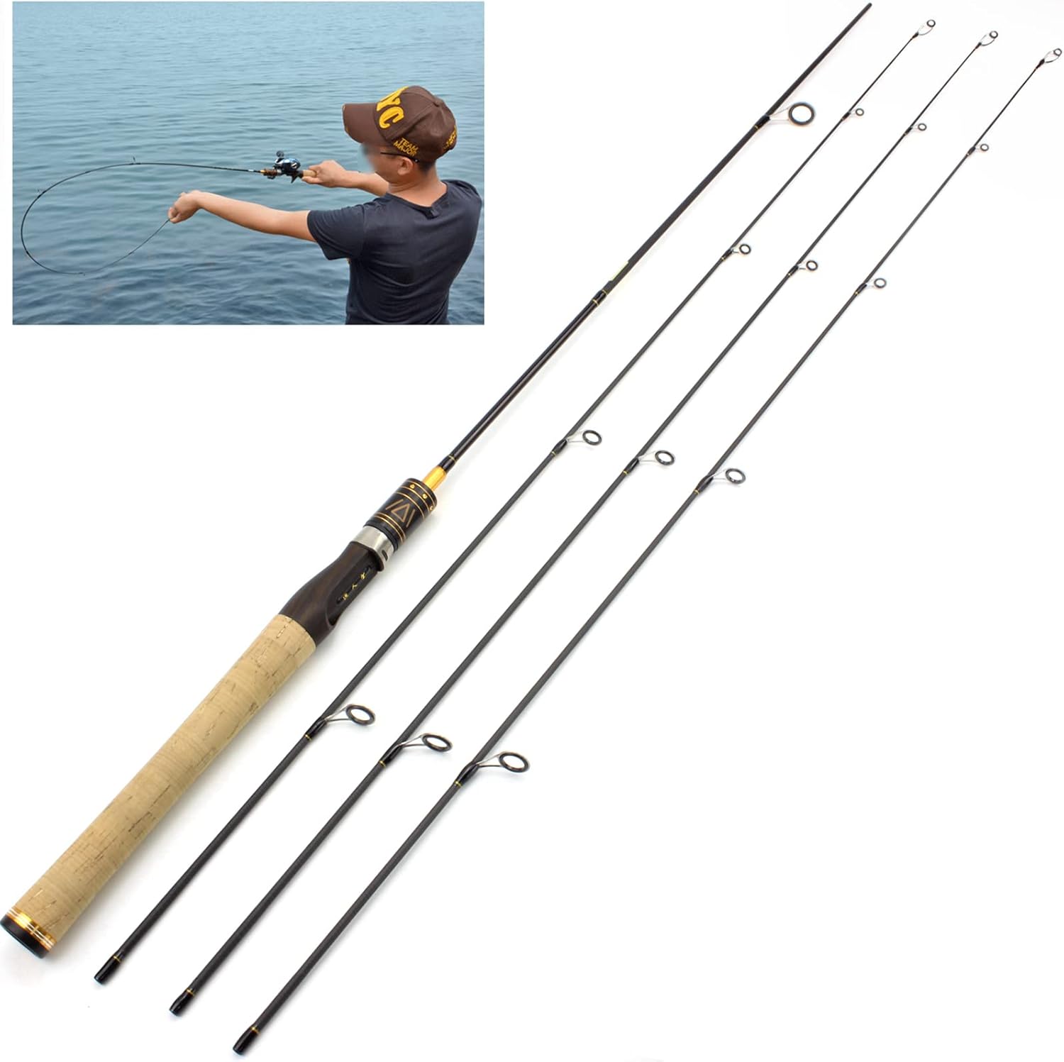 BRAND, CATEGORY, MOOWI, RODS, Fishing Rod 1.8M Lure Fishing Rod 3 Tips Casting Spinning Fishing Rod Carbon Fiber UL Power Slow Rod Small Fish Soft Pole Fly Fishing Rod Fishing Pole