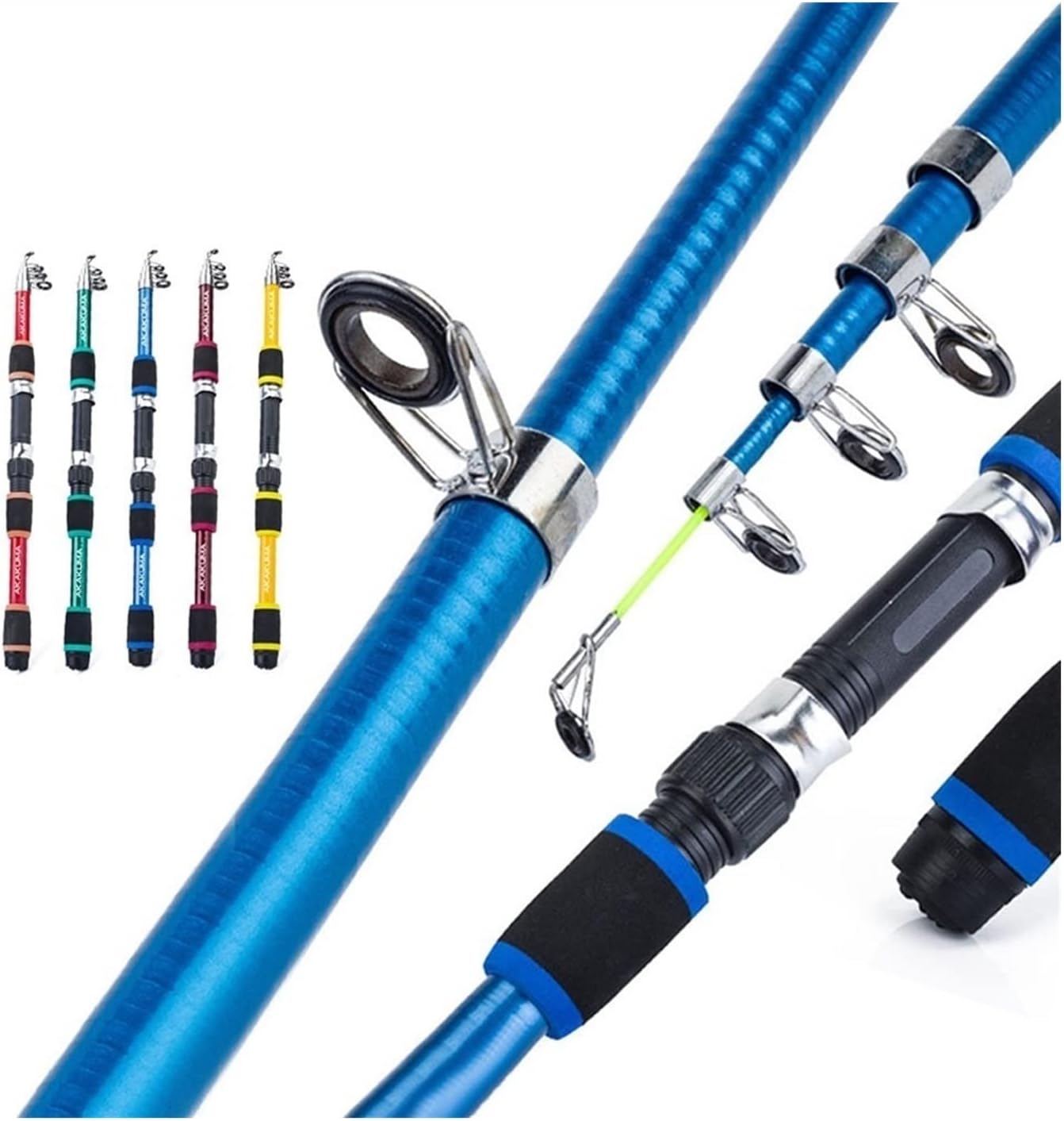 BRAND, CATEGORY, GRFIT, RODS, Fishing Rod 1.8m Telescopic Spinning Fishing Rod Portable Fishing Pole for Freshwater Bass Trout Fishing Rod Ultralight Tackle Accessories Fishing Gifts