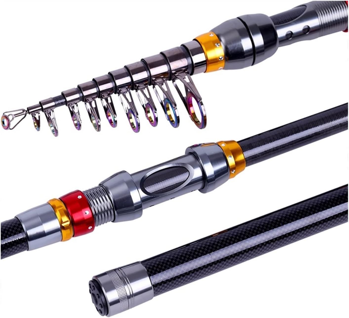 BRAND, CATEGORY, GRFIT, RODS, Fishing Rod 1.8-3.6m Telescopic Fishing Rod Carp Fishing Sea Spinning Carbon Fishing Rod Fishing Tackle Suitable for Outdoor Sports Fishing Gifts