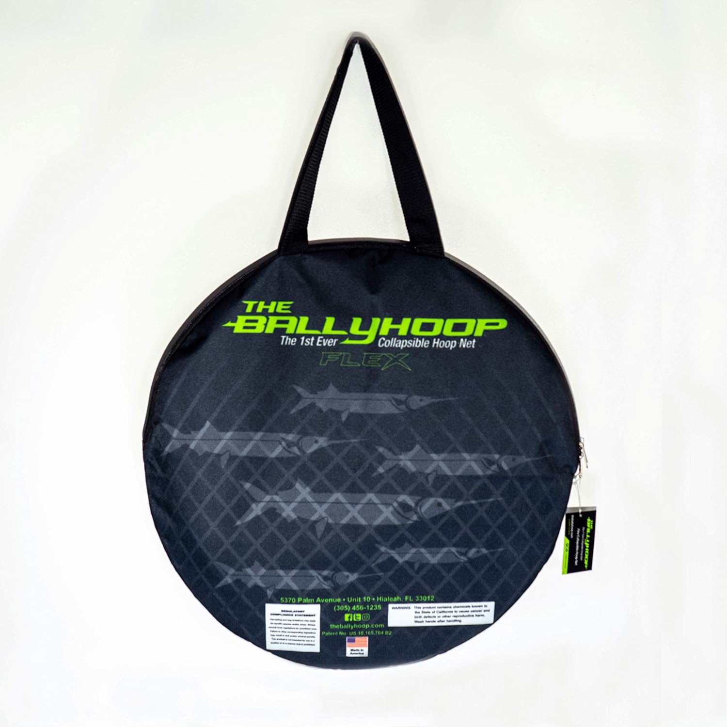 BRAND, CATEGORY, NETS, THE BALLYHOOP, Flex 24" Collapsible Fishing Hoop Net to Catch Live Bait