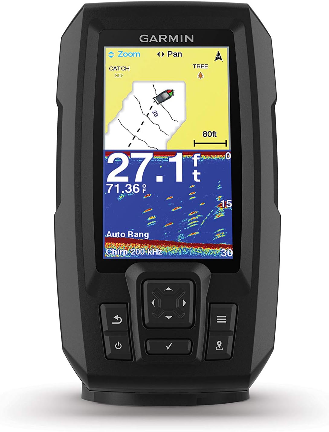 BRAND, CATEGORY, FISH FINDERS & DEPTH FINDERS, GARMIN, Garmin 010-01870-00 Striker Plus 4 with Dual-Beam transducer