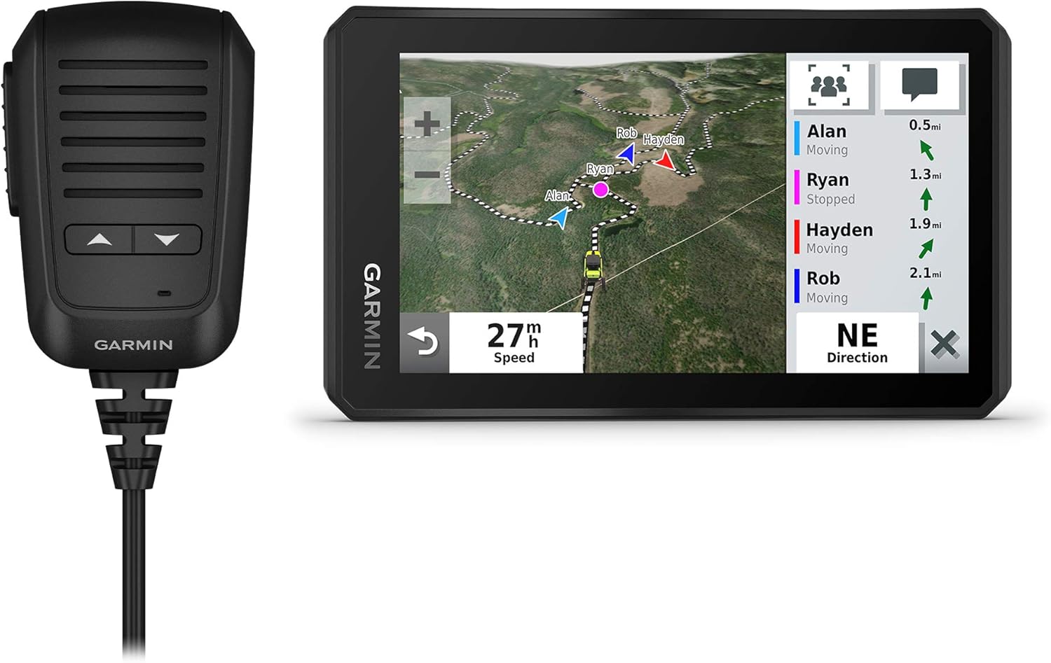 BRAND, CATEGORY, GARMIN, HANDHELD GPS UNITS, Garmin Tread Powersport Off-Road Navigator, Includes Topographic Mapping, Private and Public Land Info and More, 5.5" Display