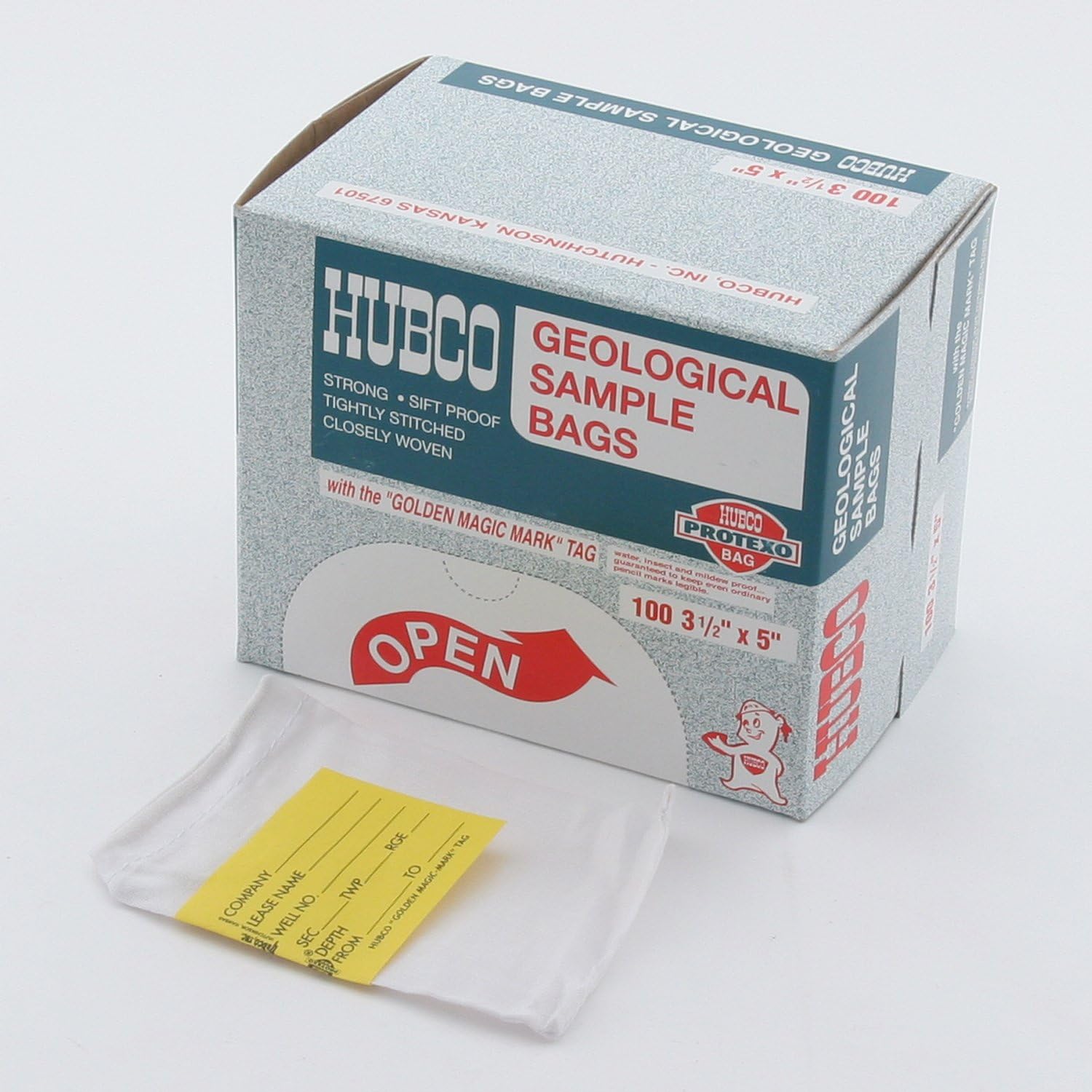 BRAND, CATEGORY, GARDEN SOIL, HUBCO, Hubco Soil Sample Bags 3-1/2"W x 5"D (box of 100)