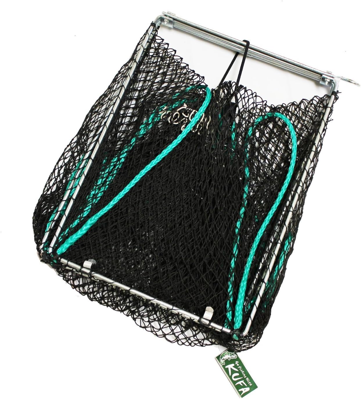 BRAND, CATEGORY, KUFA, NETS, 2-Pack of KUFA Sports Galvanized Steel Prawn Trap with 400' Rope, Yellow Float and Vented Bait Jar Combo (S32+SL4+F15Y+HB5) x2