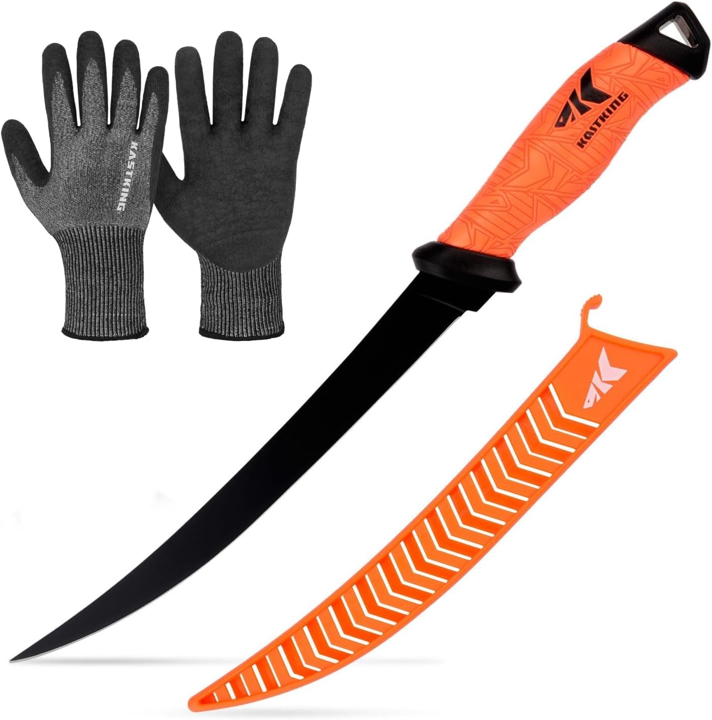 BRAND, CATEGORY, FILET & BAIT KNIVES, KASTKING, KastKing 9''Fillet Knife Professional Level Knives for Filleting and Boning Kut Safe Fillet Gloves