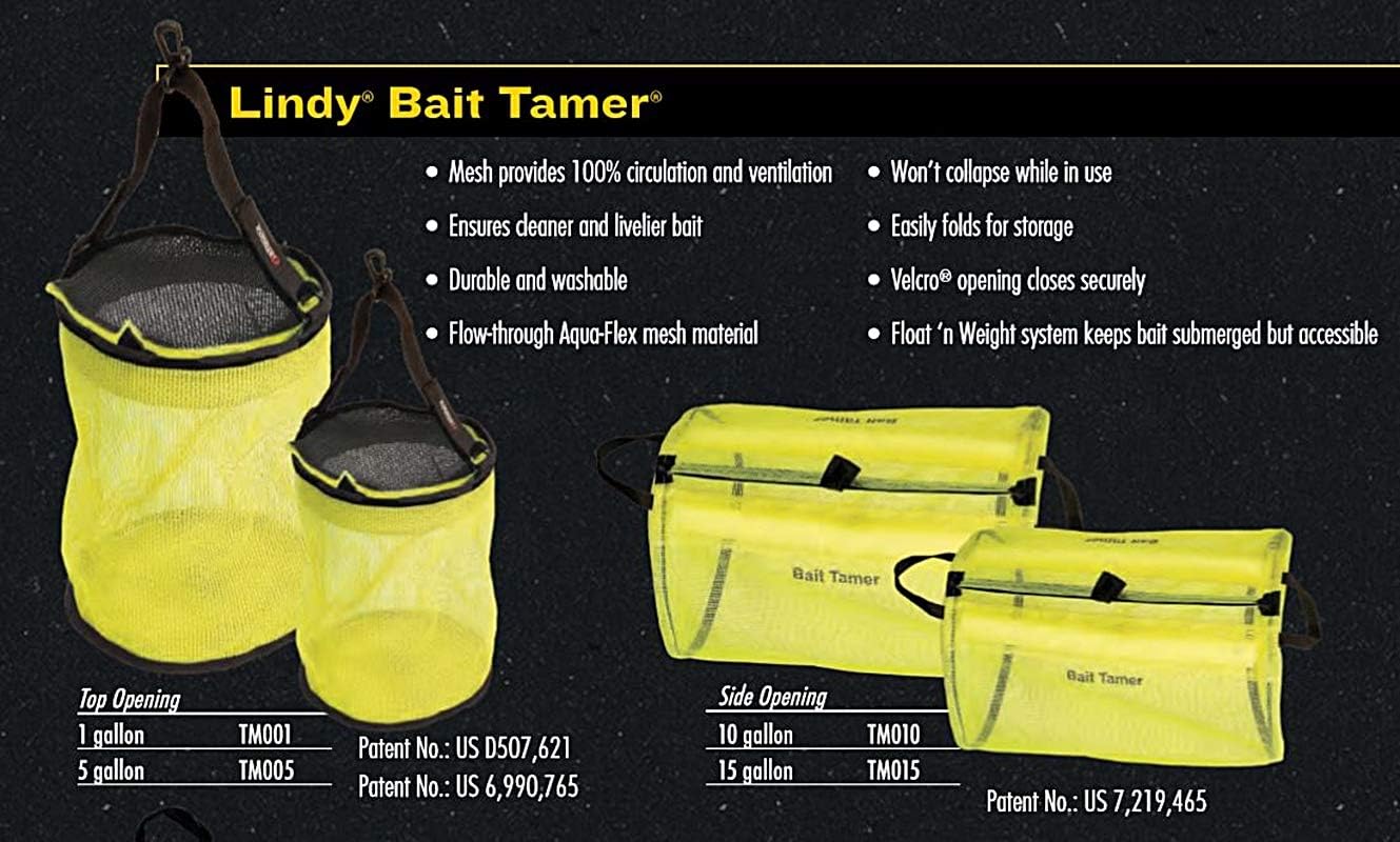 BRAND, CATEGORY, LINDY, NETS, Lindy Bait Tamer Fishing Bait Bag - Keeps Live Bait Healthy and Active