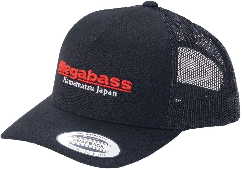 BASEBALL CAPS, BRAND, CATEGORY, MEGABASS, Megabass Psychic Snapback Cap, Black Out, F Size