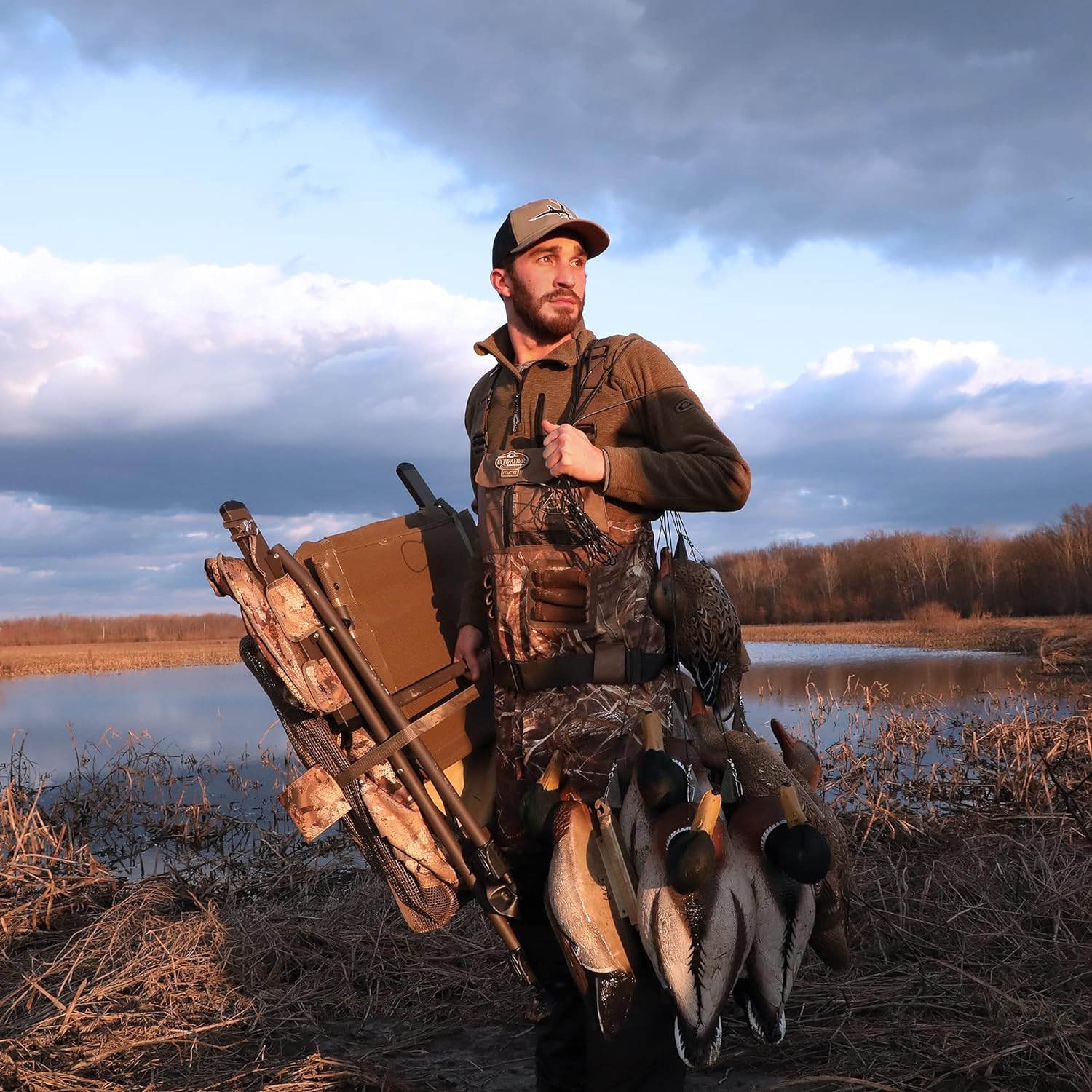 BLINDS, BRAND, CATEGORY, MOMARSH, Momarsh Invisi Chair Blind System for Waterfowl & Dove Hunting