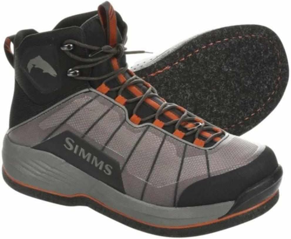 BRAND, CATEGORY, FISHING BOOT & WADER BAGS, SIMMS, SIMMS, M's Flyweight Wading Boots - Felt Steel Grey / 12