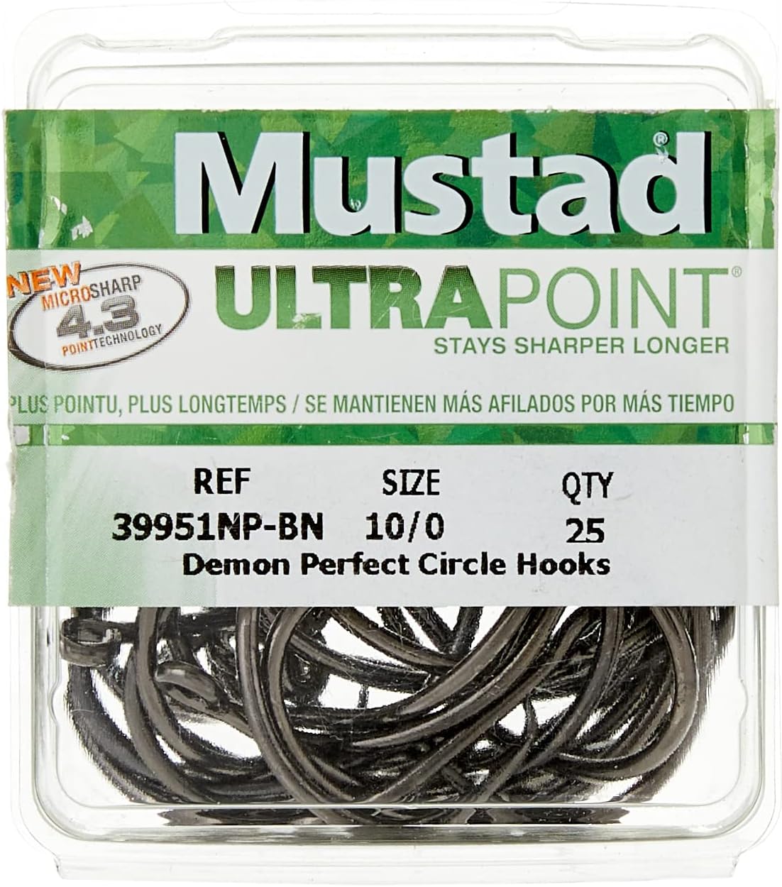 BRAND, CATEGORY, HOOKS, MUSTAD, MUSTAD, Mustad Demon Perfect Circle, in-Line 1X Fine Wire - Black Nickel