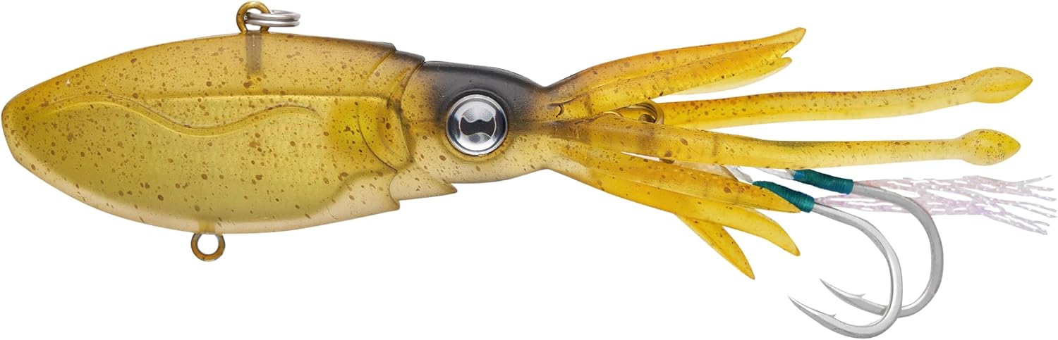 BRAND, CATEGORY, NOMAD DESIGN, NOMAD DESIGN, SOFT LURES, Nomad Design Squidtrex Fishing Lure with Patent Pending Technology Vibration Design - TPE Soft Plastic, BKK Assist Hooks, Squid Lure