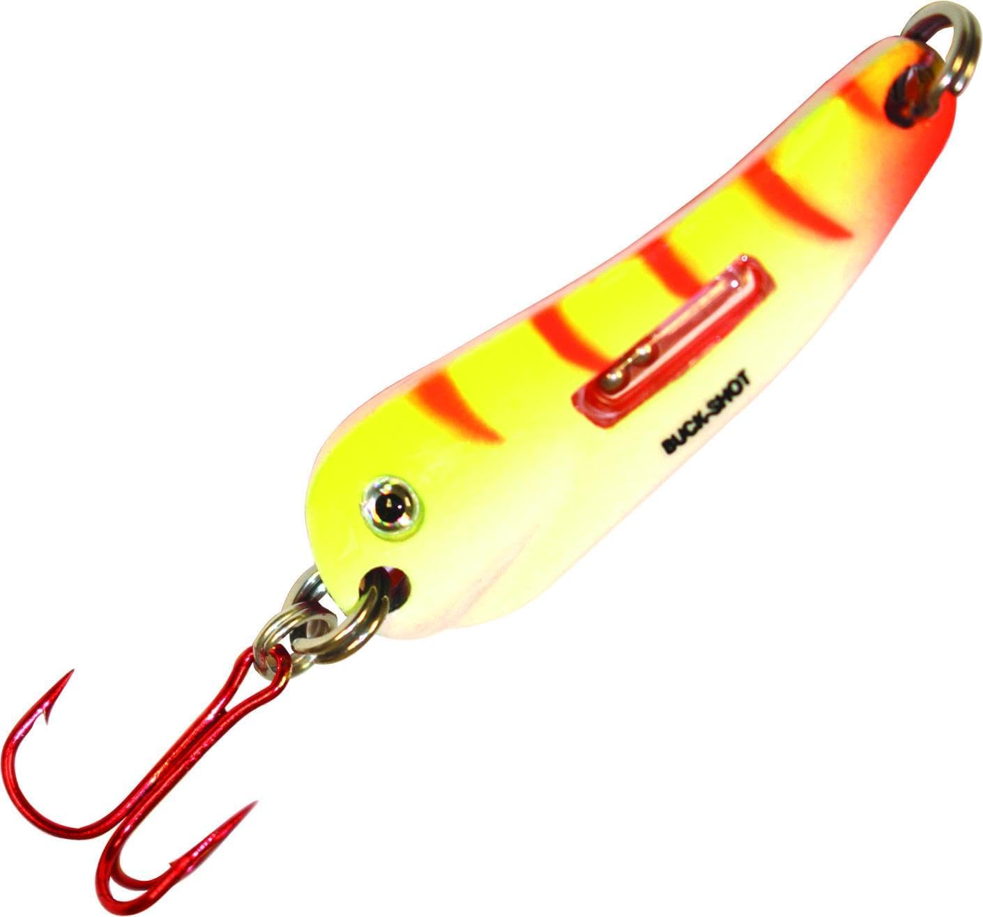 BRAND, CATEGORY, NORTHLAND TACKLE, SPOONS, Northland Tackle Buck-Shot Flutter Spoon, Assorted Sizes and Colors