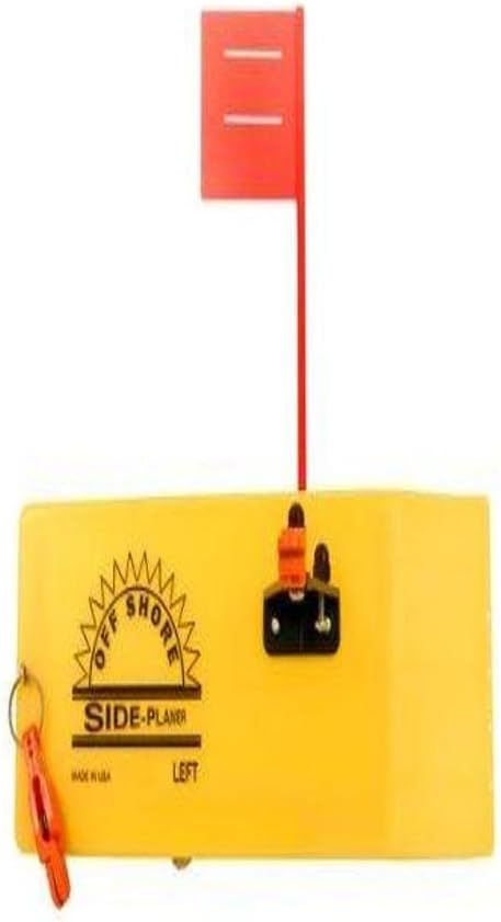 BRAND, CATEGORY, FLAGS, OFF SHORE, Off Shore OR12L Left Side Planer with Flag, Yellow , 9-1/2"