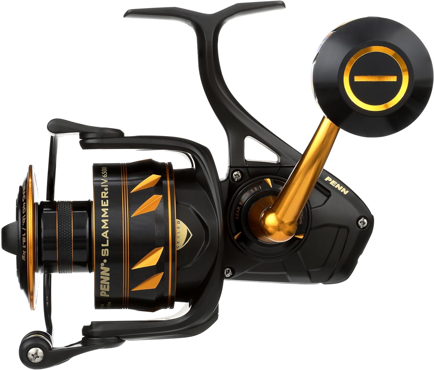 BRAND, CATEGORY, PENN, REELS, PENN Slammer IV Spinning Black Gold 24.2 oz