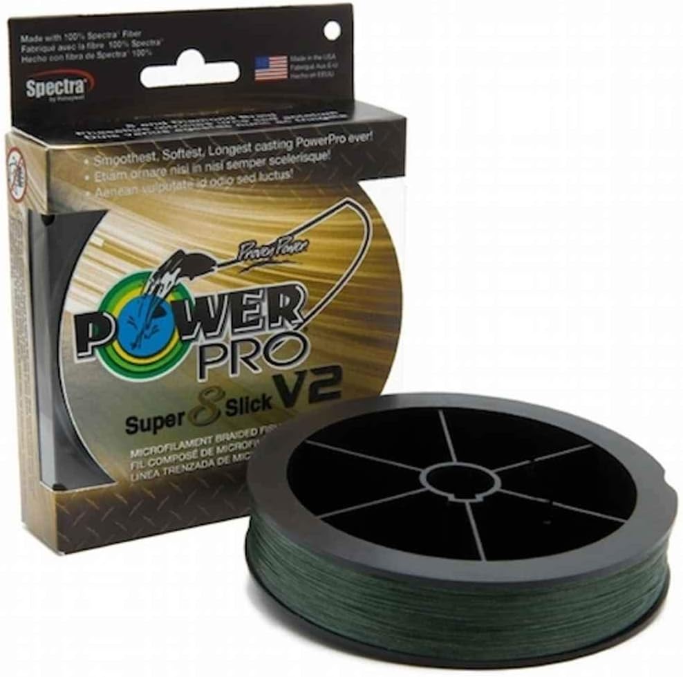 BRAIDED LINE, BRAND, CATEGORY, POWER PRO, POWER PRO 31500151500E SSV2 15 Lb 1500 Yd Moss Green