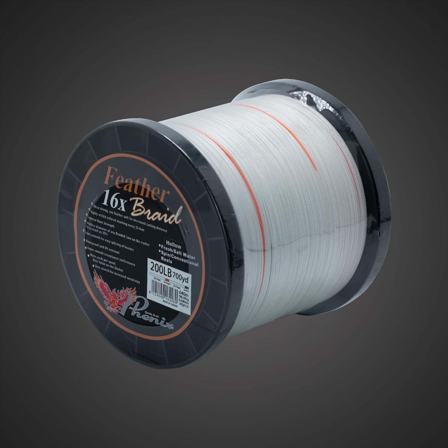 BRAIDED LINE, BRAND, CATEGORY, PHENIX, Phenix Rods X8 PE White 65 LBS 3062 YDS (2800M) Braid Line