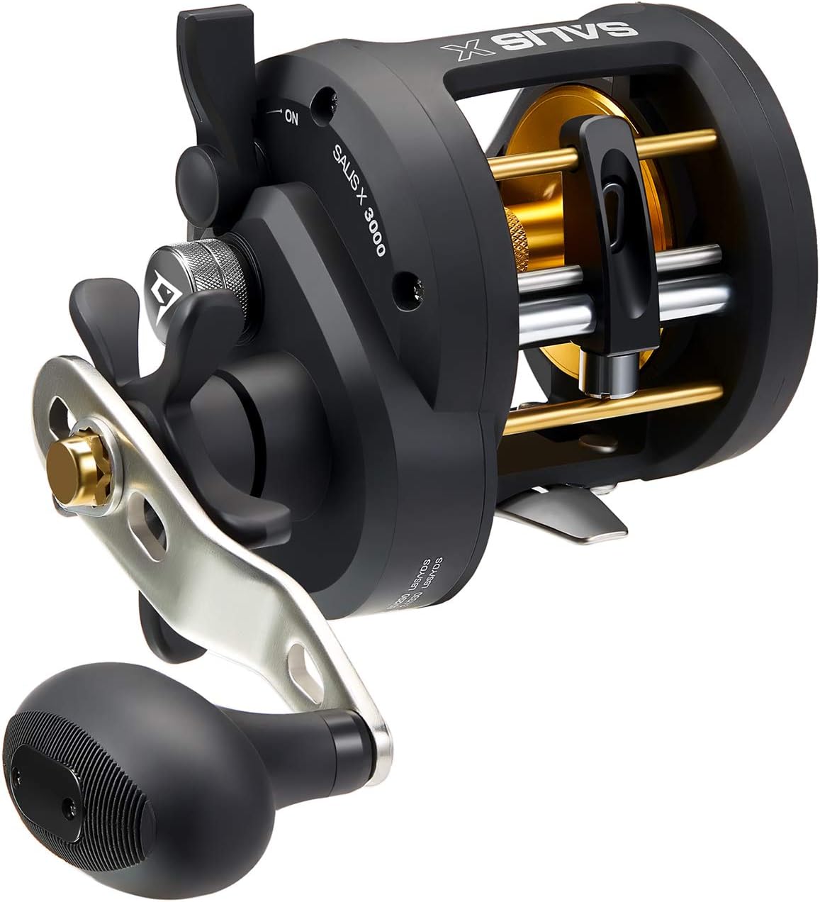 BRAND, CATEGORY, PISCIFUN, REELS, Piscifun Salis X Baitcasting Fishing Reel, Round Level Wind Trolling Reel with 6.2:1 Gear Ratio, 37Lbs Max Drag, Stainless-Steel Bearing for Inshore Saltwater Fishing