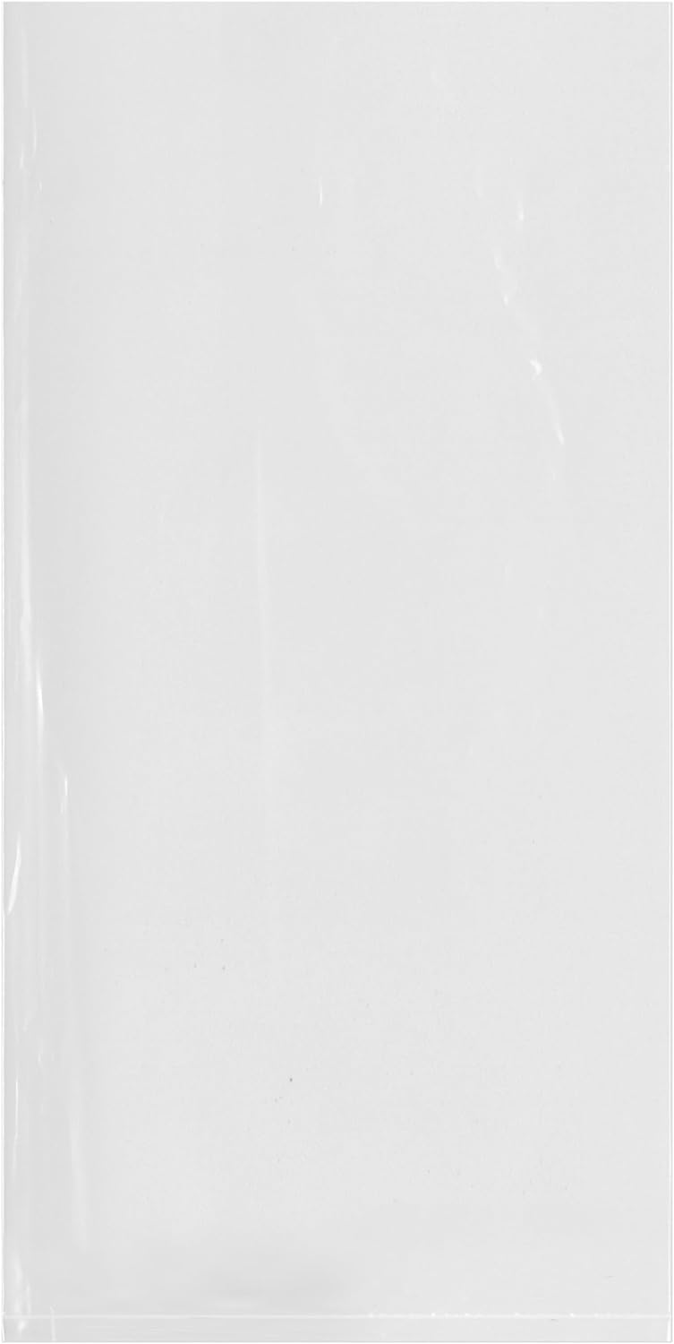 BRAND, CATEGORY, PLYMOR, POLY & PLASTIC PACKAGING BAGS, Plymor 6" x 12" (Case of 1,000), 4 Mil Flat Open Clear Plastic Poly Bags