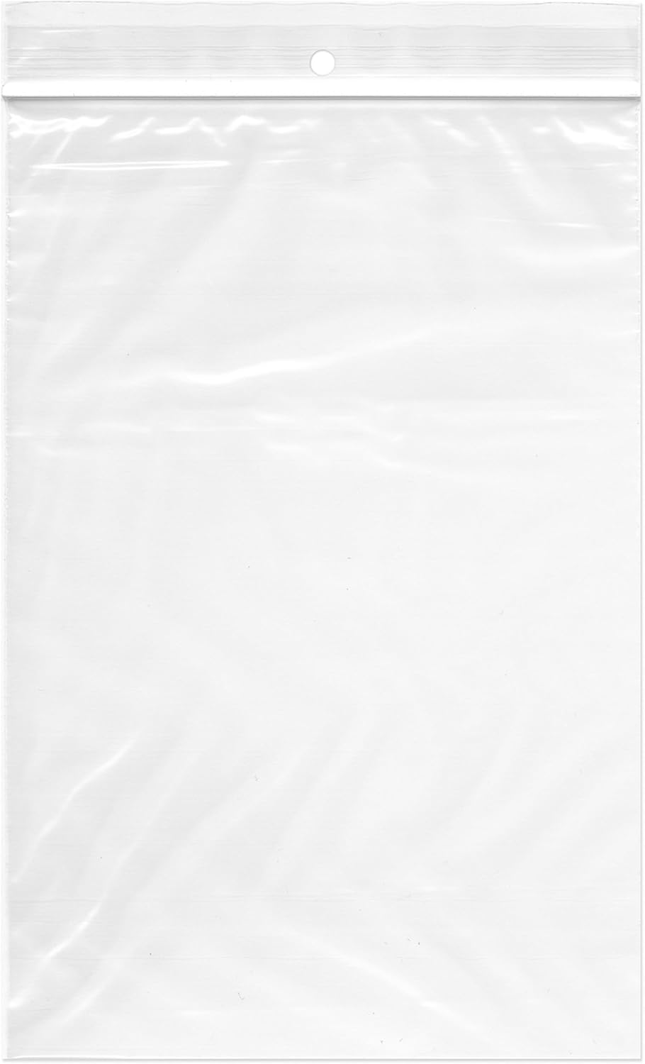 BRAND, CATEGORY, PLYMOR, POLY & PLASTIC PACKAGING BAGS, Plymor 6" x 9" (Pack of 500), 2 Mil with Hang-Hole Zipper Reclosable Plastic Bags