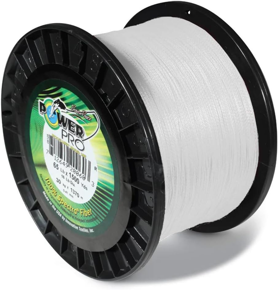 BRAIDED LINE, BRAND, CATEGORY, POWERPRO, Power Pro 21100203000W Fishing Line, 20 lb/3000 yd, White