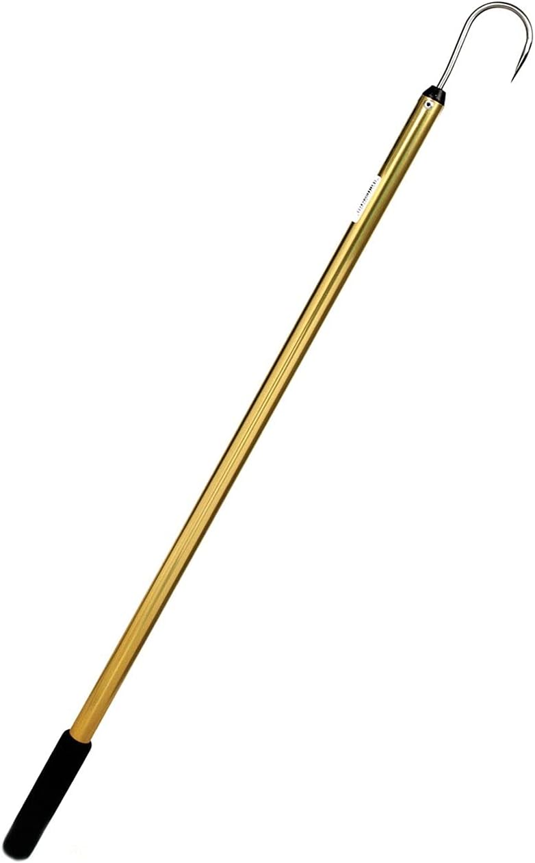 BRAND, CATEGORY, GAFFS, SEA STRIKER, Sea StrikerGold Anodized Aluminum Gaff 2" Stainless Hook 3'