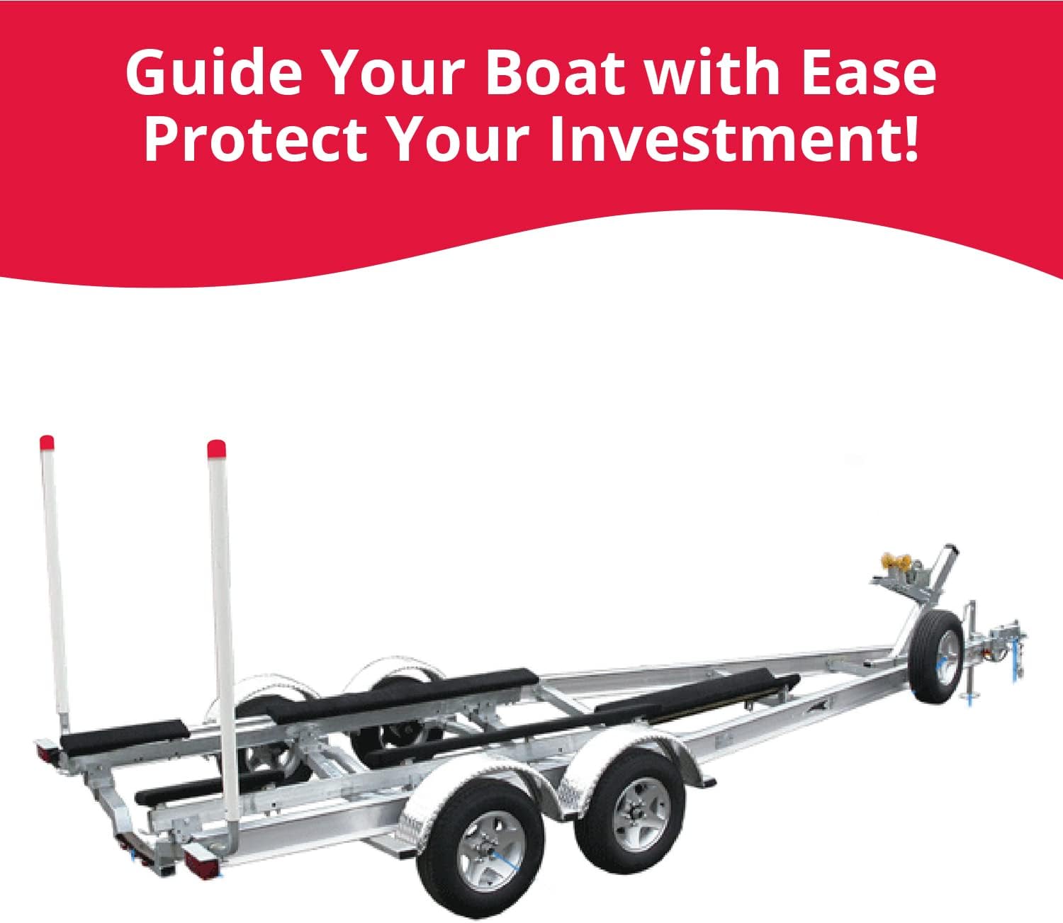 BASICS, BRAND, CATEGORY, GUIDES & ROLLERS, SeaSense Guide Pole Kit - Trailer Guide Pole for Boats, Kayaks, Canoes & More, Includes Mounting Hardware Parts & Accessories