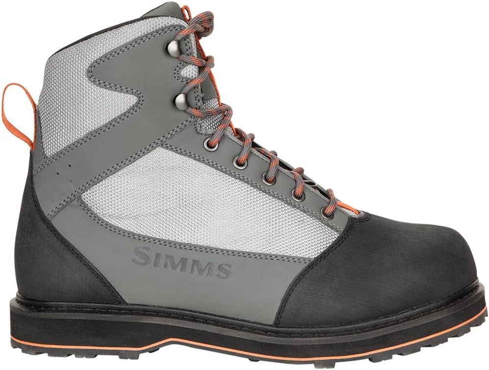 BOOTS, BRAND, CATEGORY, SIMMS, Simms Tributary Rubber Sole Wading Boots for Men and Women - Rugged Fishing Shoes with Ankle Support and Traction Control