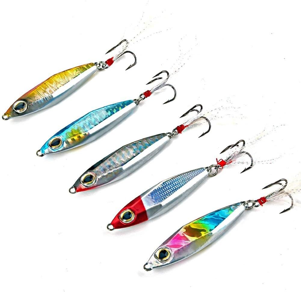 BRAND, CATEGORY, SOUGAYILANG, SPOONS, Sougayilang Jigs Fishing Lures Sinking Metal Spoons Micro Jigging Bait