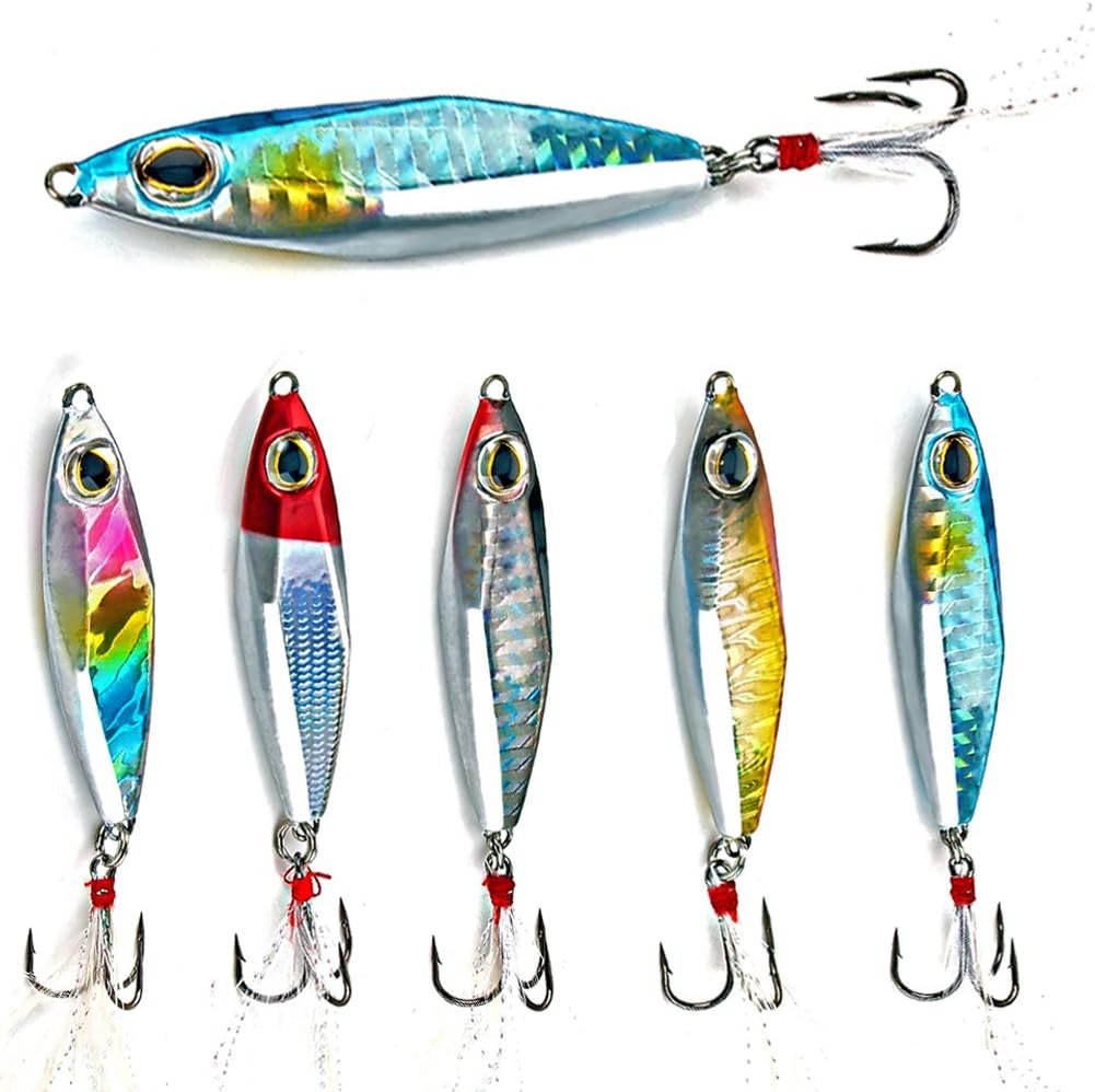 BRAND, CATEGORY, SOUGAYILANG, SPOONS, Sougayilang Jigs Fishing Lures Sinking Metal Spoons Micro Jigging Bait