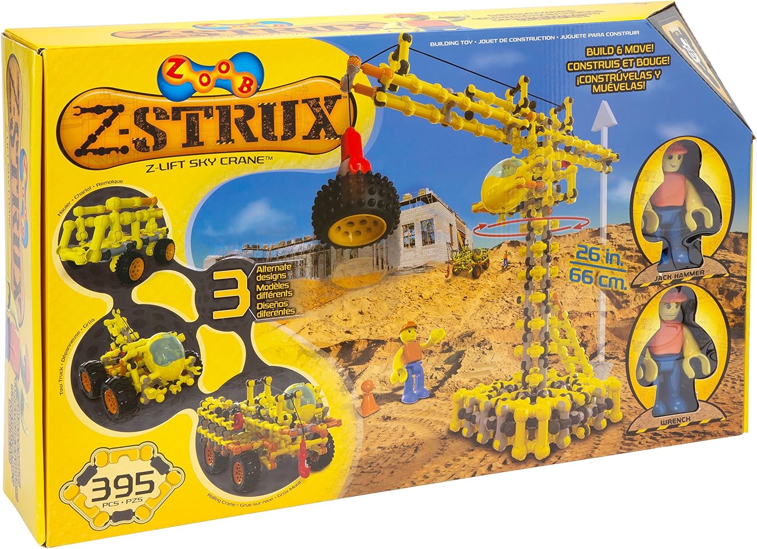 BRAND, BUILDING SETS, CATEGORY, ZOOB, ZOOB Z-Strux Lift Sky Crane